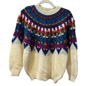 Vintage IVY Hand Knit Chunky Sweater Size: S